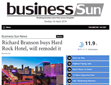Tablet Screenshot of businesssun.com